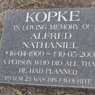 KOPKE Alfred Nathaniel 1909-2000