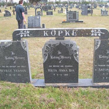 KÖPKE Anton Wilhelm 1917-1995 &amp; Rieta Anna Ida 1918- :: KÖPKE Neville Vernon 1951-