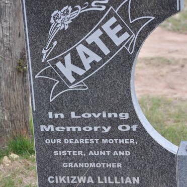 KATE Cikizwa Lillian 1934-2012