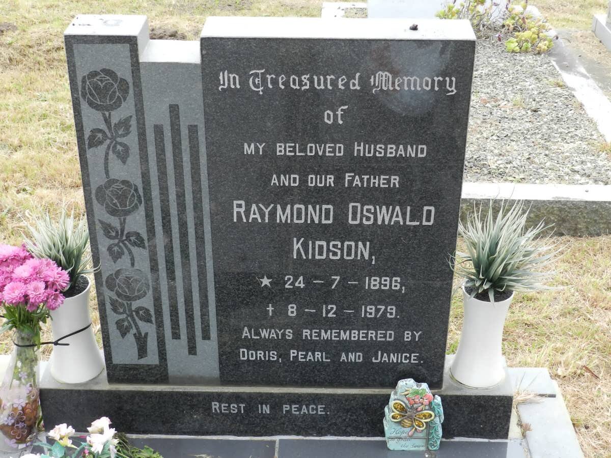 KIDSON Raymond Oswald 1896-1979