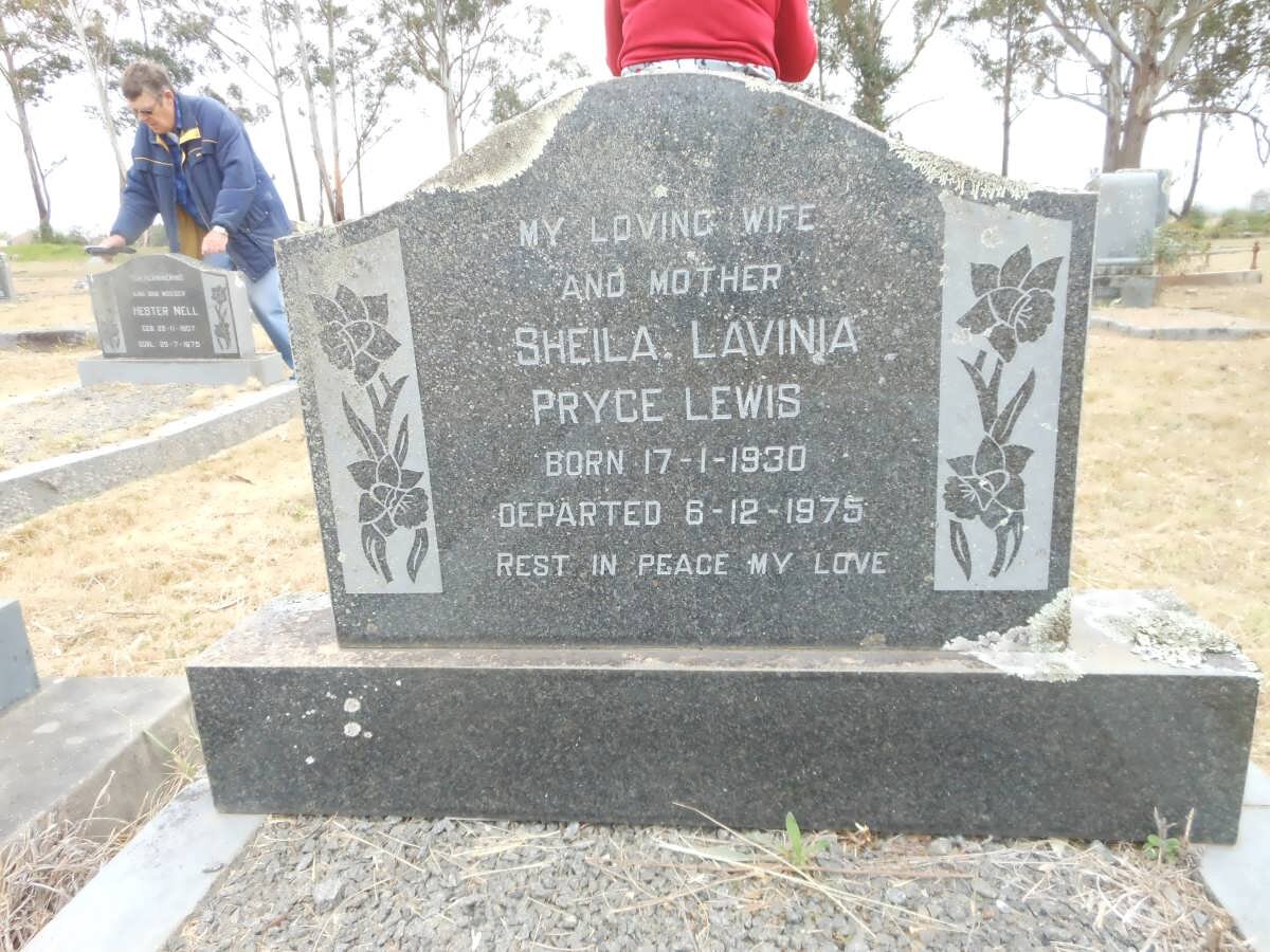 LEWIS Sheila Lavinia Pryce 1930-1975