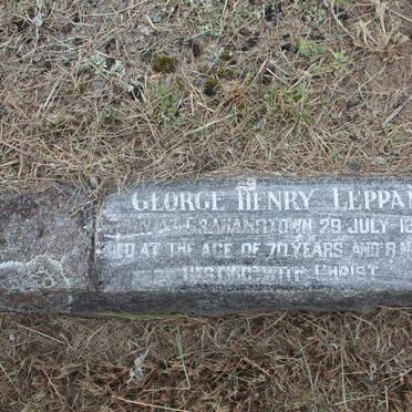 LEPPAN George Henry -1960 &amp; Canstance Helen WHITNALL -1951