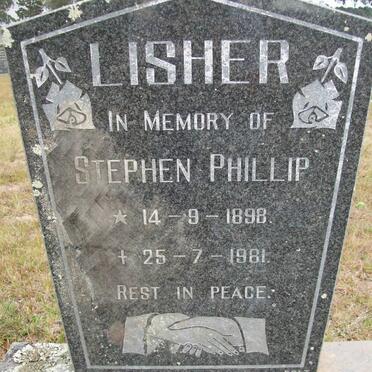 LISHER Stephen Phillip 1898-1981