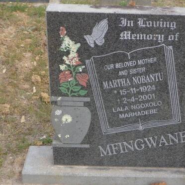 MFINGWANE Martha Nobantu 1924-2001