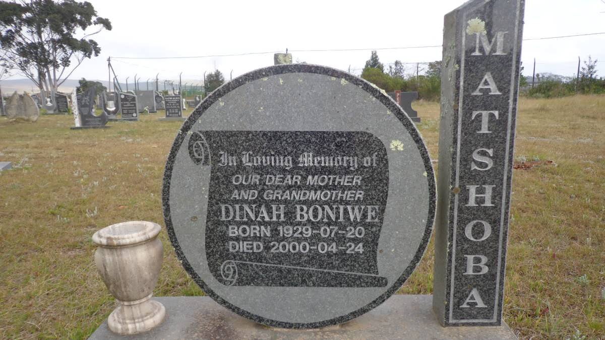 MATSHOBA Dinah Boniwe 1929-2000