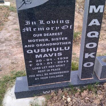 MAQOKO Qushulu Mavis 1930-2013
