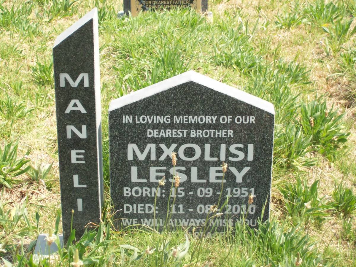 MANELI Mxolisi Lesley 1951-2010