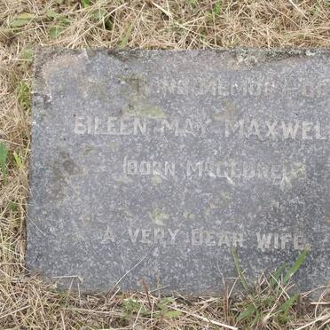 MAXWELL Eileen May nee McCLURE