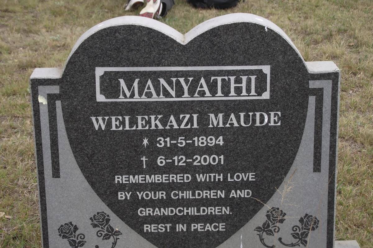 MANYATHI Welekazi Maude 1894-2001