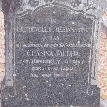 MARAIS Clasina Jacoba nee BEKKER 1907-1958