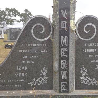 MERWE Izak Zerk, v.d. 1918-1993 &amp; Susanna Catherina DE LANGE 1908-1987