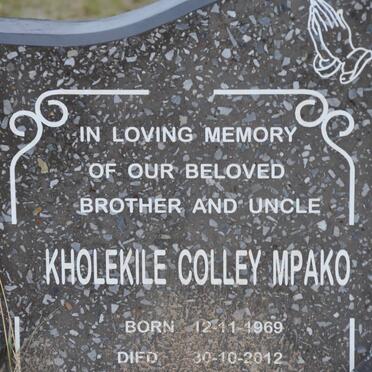 MPAKO Kholekile Colley 1969-2012