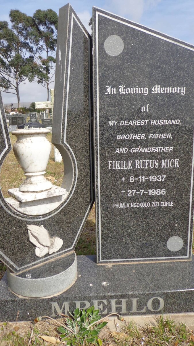 MPEHLO Fikile Rufus Mick 1937-1986