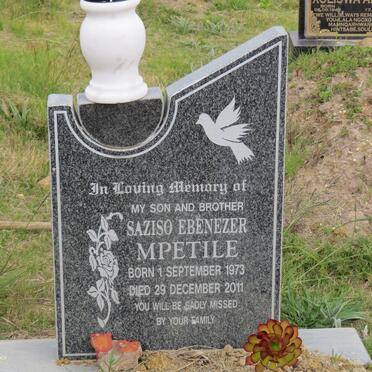 MPETILE Saziso Ebenezer 1973-2011