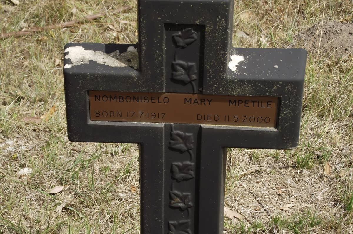 MPETILE Nomboniselo Mary 1917-2000