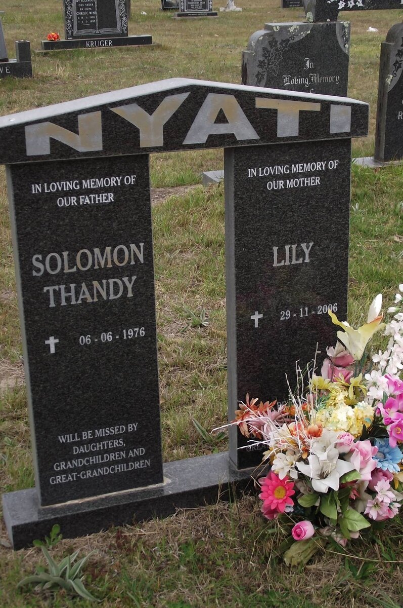 NYATI Solomon Thandy -1976 &amp; Lily -2006