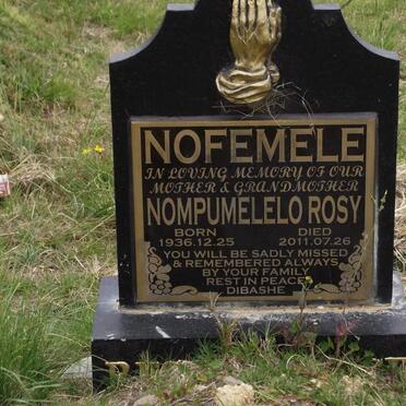 NOFEMELE Nompumelelo Rosy 1936-2011