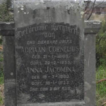 ODENDAAL Adriaan Cornelius 1883-1955 &amp; Anna Jacomina 1883-1955