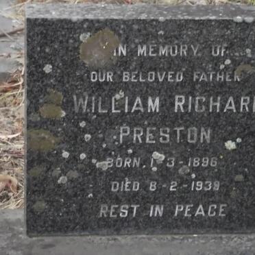 PRESTON William Richard 1896-1939