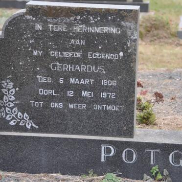 POTGIETER Gerhardus 1906-1972 &amp; Anna Hendrika COUGH 1924-2000