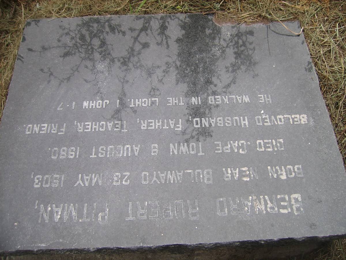 PITMAN Bernard Rupert 1903-1980