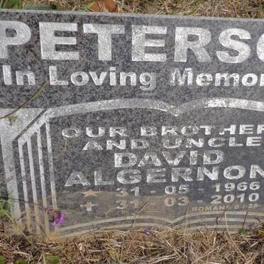 PETERSON David Algernon 1966-2010