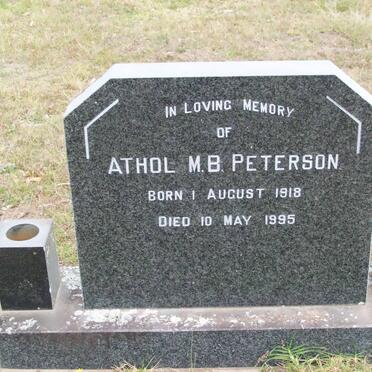 PETERSON Athol M.B. 1918-1995