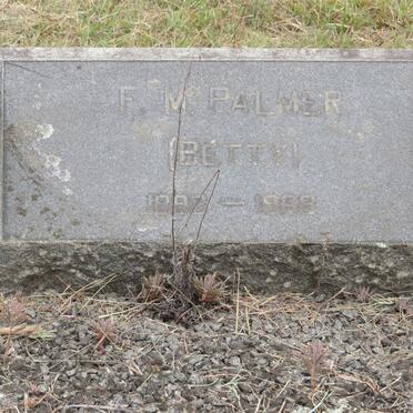 PALMER Wilfred G.R. 1886-1954 &amp; F.M. 1892-1968