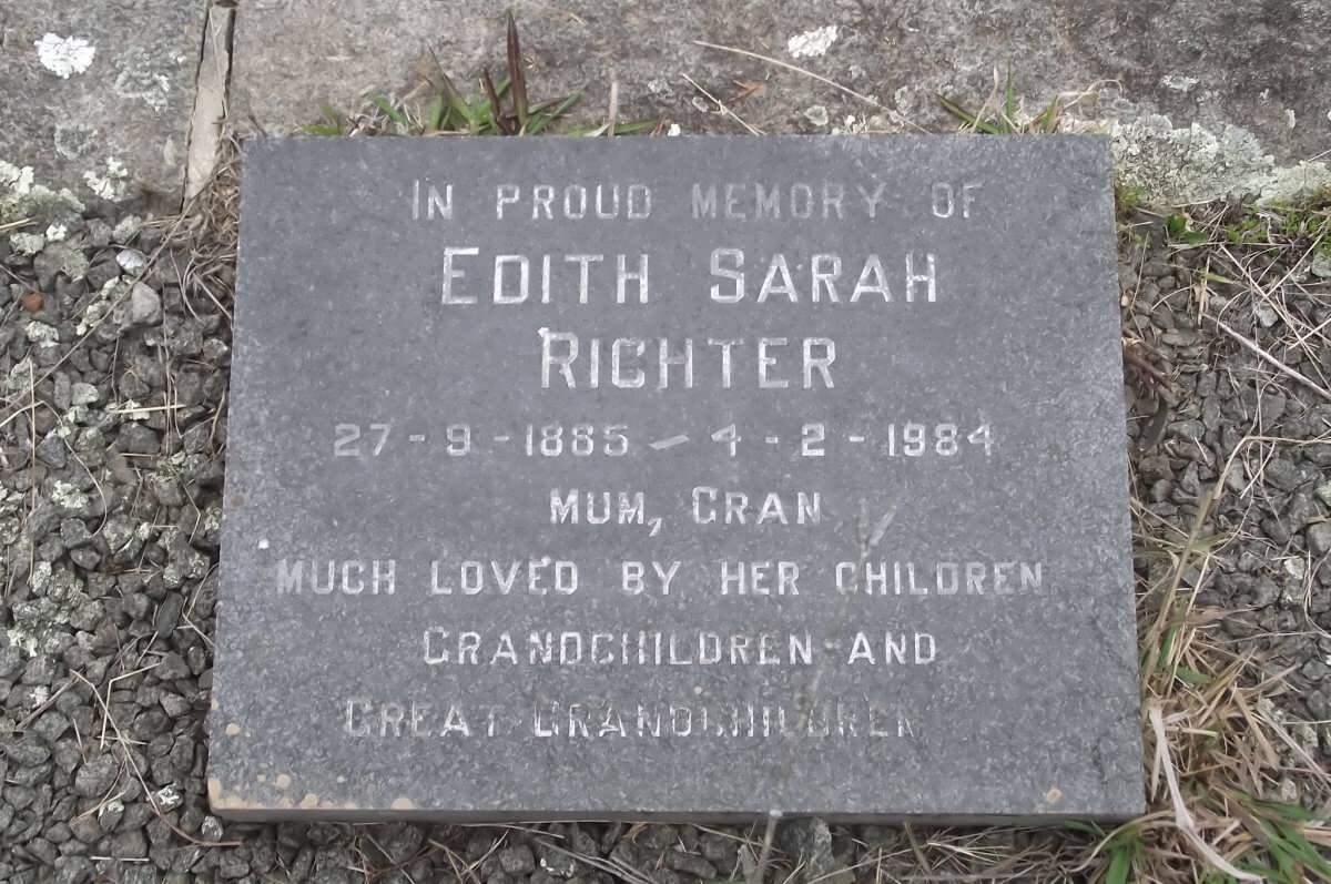 RICHTER Edith Sarah 1885-1984