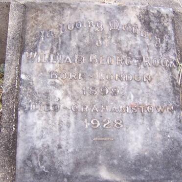 ROOK William George 1899-1928