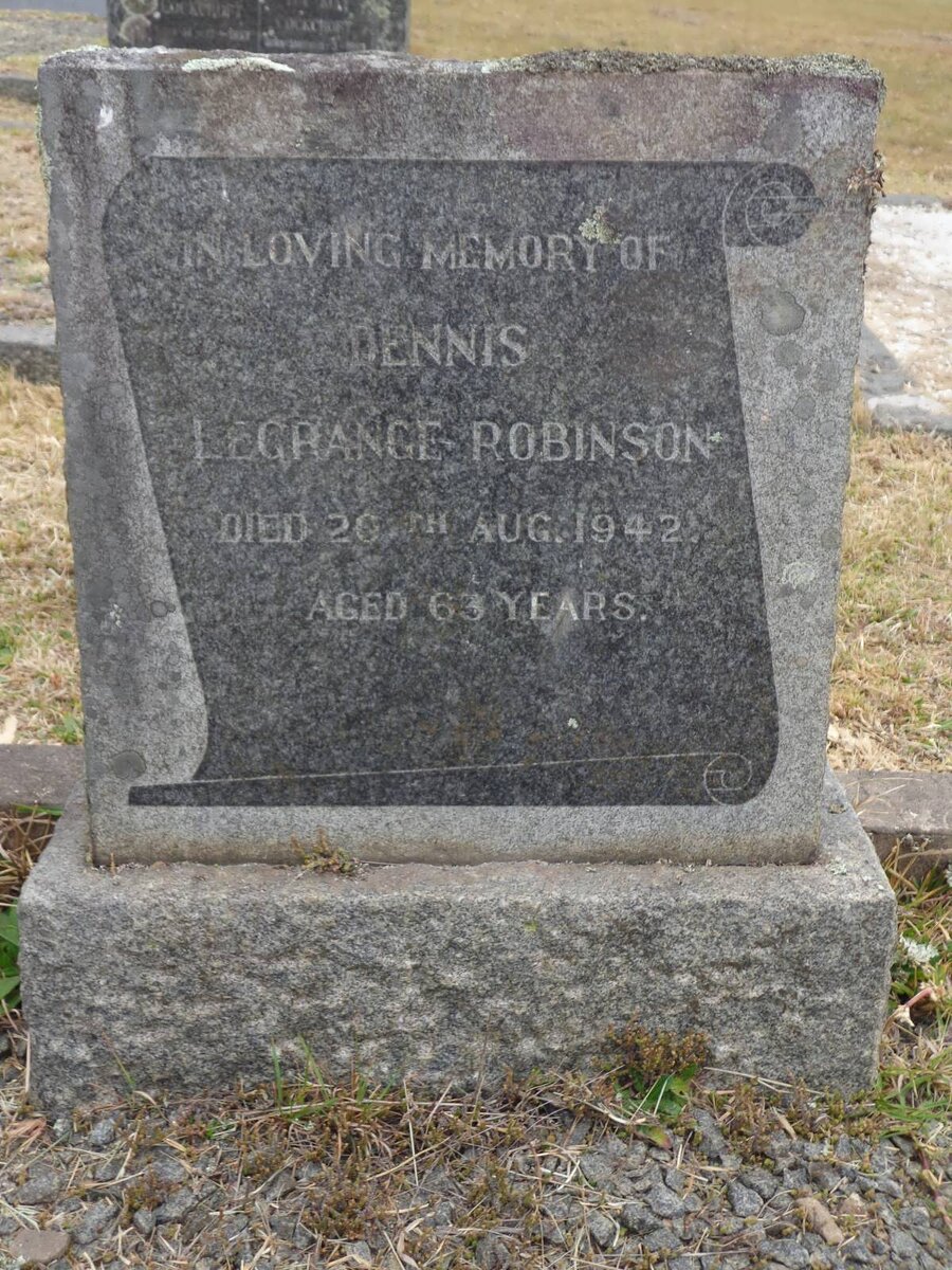 ROBINSON Dennis Legrange -1942