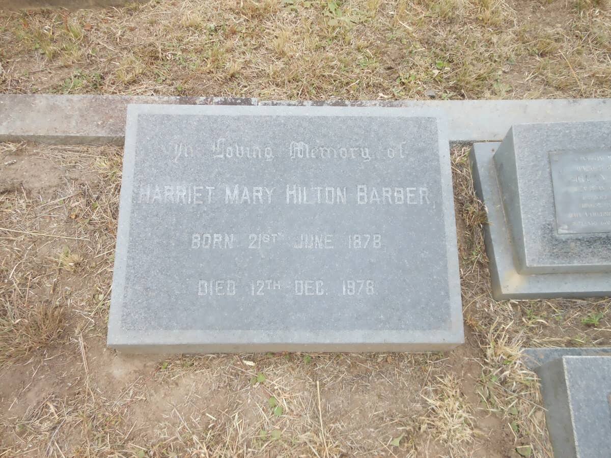 BARBER Harriet Mary, Hilton 1878-197?