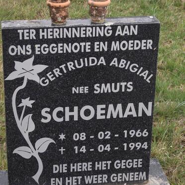 SCHOEMAN Gertruida Abigail 1966-1994