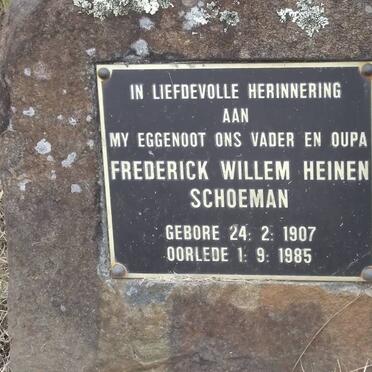 SCHOEMAN Frederick Willem Heinen 1907-1985
