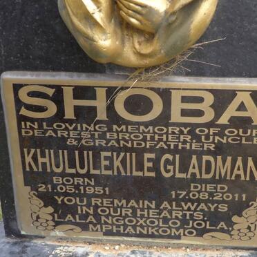 SHOBA Khululekile Gladman 1951-2011