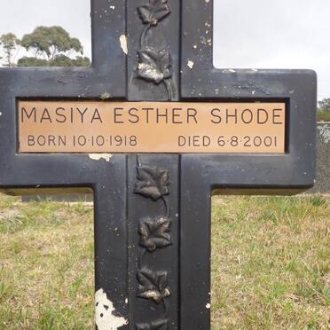SHODE Masiya Esther 1918-2001