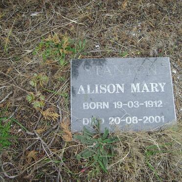 STANTON Alison Mary 1912-2001