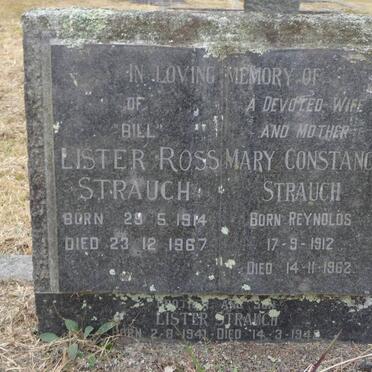 STRAUCH Lister Ross 1914-1967 &amp; Mary Constance REYNOLDS 1912-1962 :: STRAUCH Lister 1941-1942
