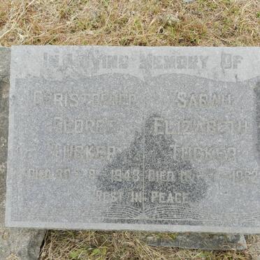 TUCKER Christopher George -1948 &amp; Sarah Elizabeth -1952