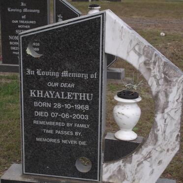 TSHIKILA Khayalethu 1968-2003