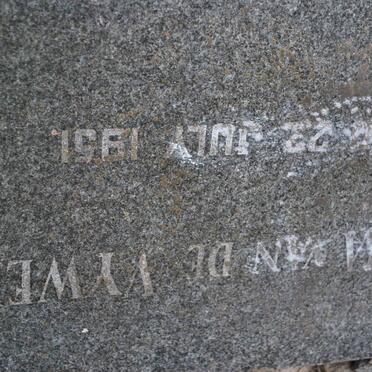 VYWER Lydia, van de -1951