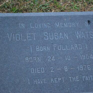 WATSON Violet Susan nee FULLARD 1904-1976