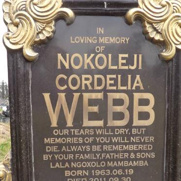 WEBB Nokoleji Cordelia 1963-2011