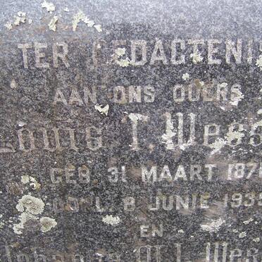 WESSELS Louis I. 1871-1939