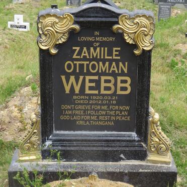 WEBB Zamile Ottoman 1920-2012
