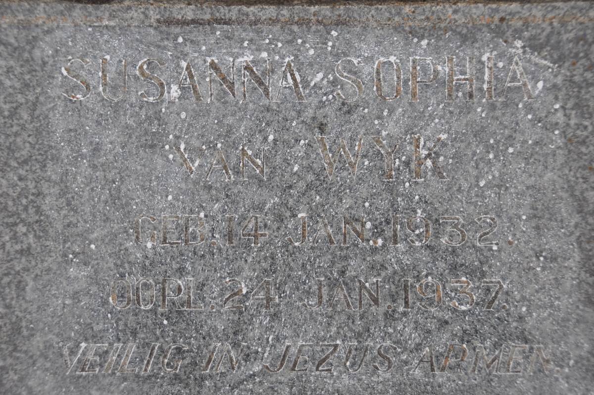 WYK Susanna Sophia, van 1932-1937