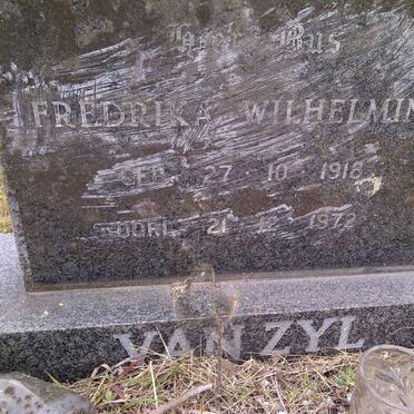 ZYL Fredrika Wilhelmina, van 1918-1972