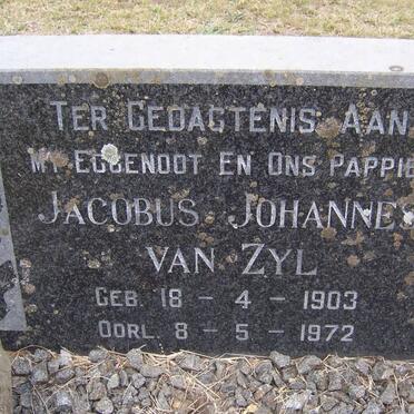 ZYL Jacobus Johannes, van 1903-1972