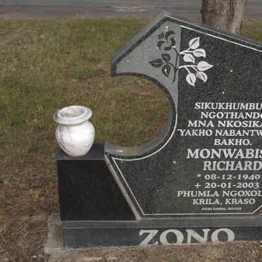 ZONO Monwabisi Richard 1940-2003