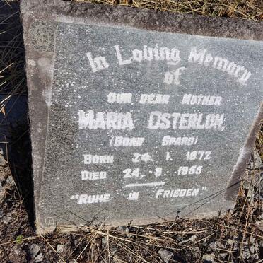 OSTERLOH Maria nee SPARG 1872-1955